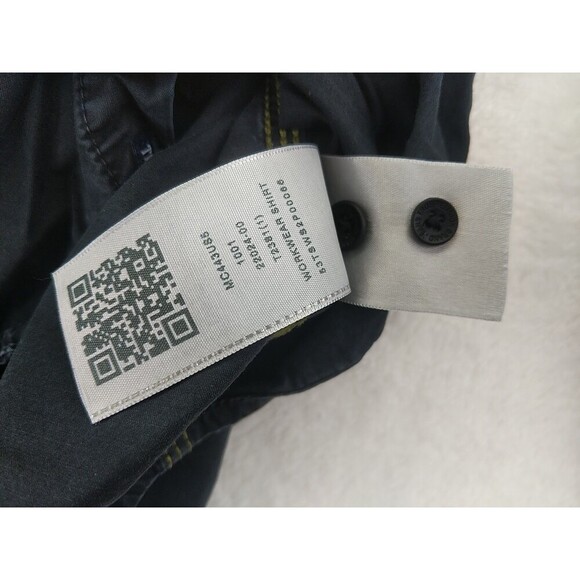 True Religion Regular Fit Mens Medium Black Button-Down Long Sleeve Shirt - Picture 10 of 12